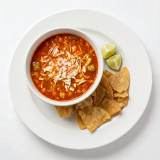 Pozole Rojo con Puerco (Red Pozole with Pork)