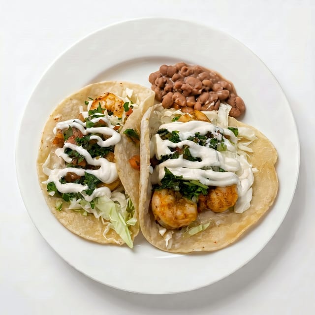 Tacos de Camarón (Shrimp Tacos).