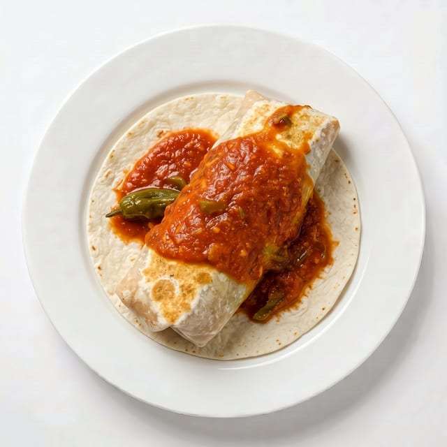Burrito de Chile Verde (Chili Verde Burrito).